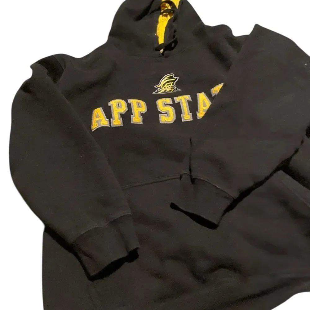 e5 App  State Black & Gold Pullover Hoodie Sweatshirt size XL